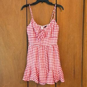 Checkered Romper, Size Medium, Francesca's